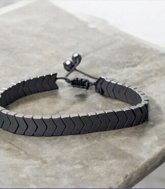 Stylish Hematite Arrowhead Bracelet